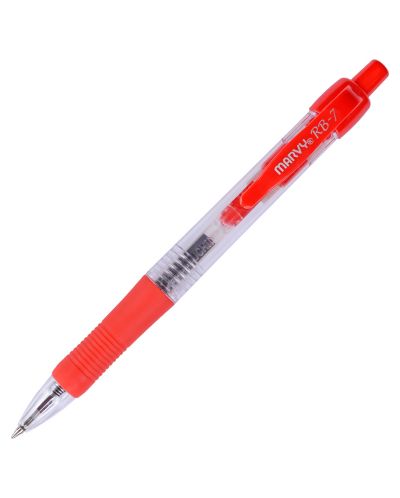 Химикалка авт., RB7 грип 0.7 mm, червена - 1