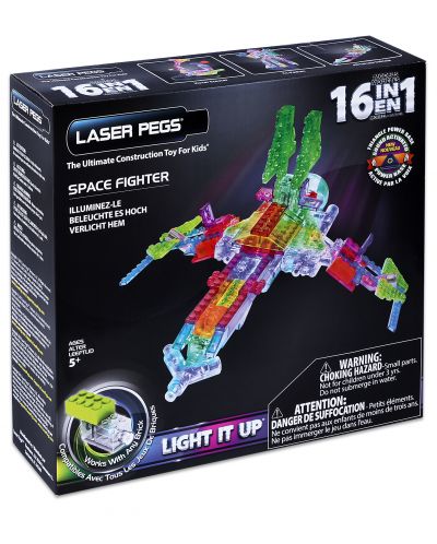 Светещ конструктор 16 в 1 LASER PEGS - Космически кораб