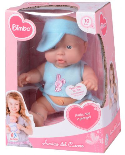 Globo Bimbo Музикално бебе със сини дрешки