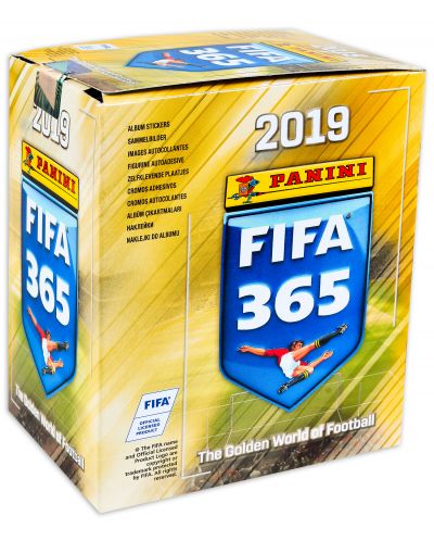 Panini FIFA 365 2019 - Кутия с 50 пакета: 250 бр. стикери