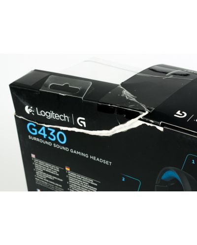 Гейминг слушалки Logitech G430 - 7.1 Surround, черни/сини (разопакован) - 5