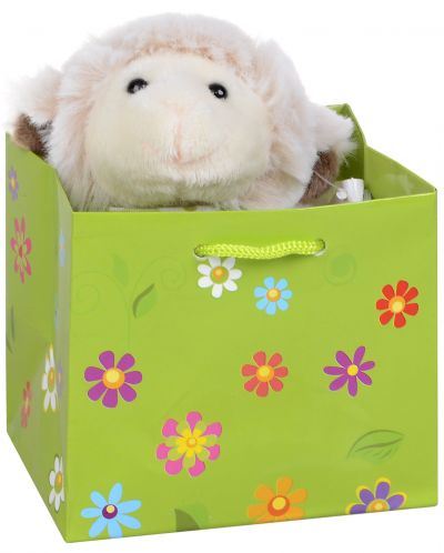 Плюшена играчка Morgenroth Plusch – Пролетна овчица в торбичка, 12 cm - 1