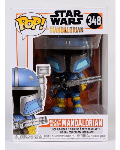 Фигура Funko Pop! Star Wars: The Mandalorian - Heavy Infantry Mandalorian, #348 - разопакован - 2