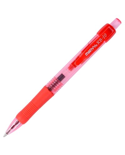 Химикалка RB10 грип 1.0 mm, червена - 1