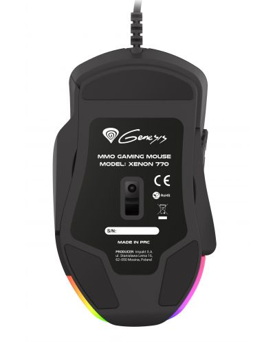 Гейминг мишка Genesis - Xenon 770, оптична, черна - 11