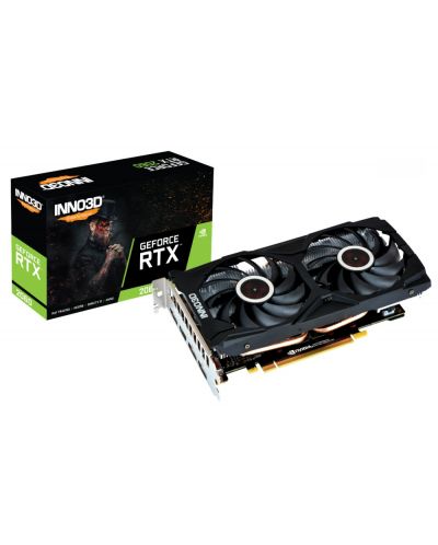 Видеокарта Inno3D - GeForce RTX 2060 GAMING OC X2 RGB, 6GB, GDDR6 - 1