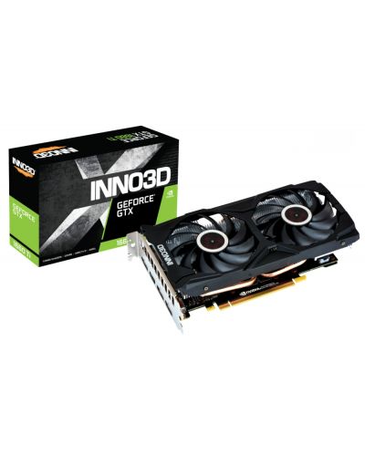 Видеокарта Inno3D - GeForce GTX 1660 Ti GAMING OC X2 RGB, 6GB, GDDR6 - 1