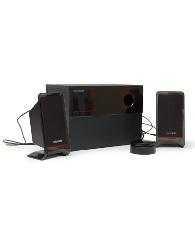 Аудио система Microlab - M200, 2.1, черна - 2