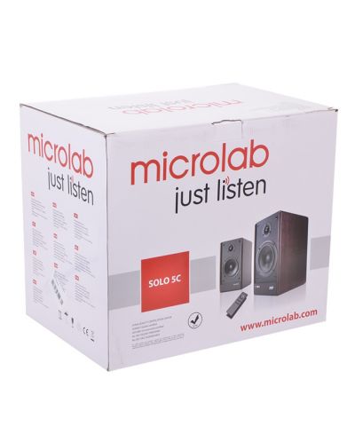 Аудио система Microlab - SOLO 5C, кафява/черна - 5