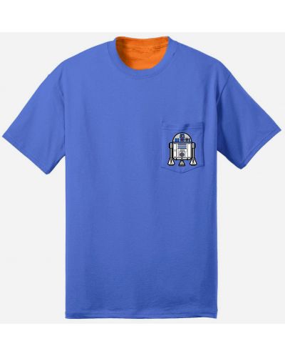 Тениска две лица Misfit Army Robots, оранжева/синя, размер M - 2