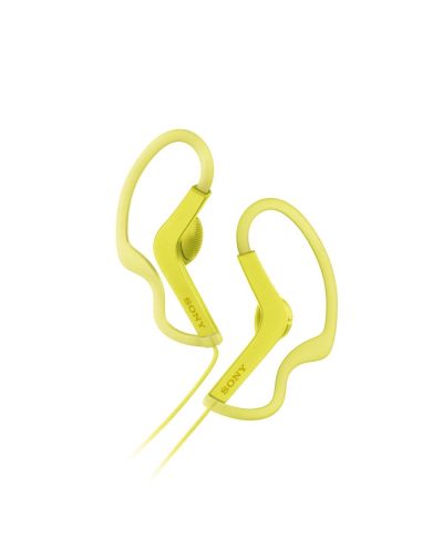 Слушалки Sony MDR-AS210AP - жълти - 1