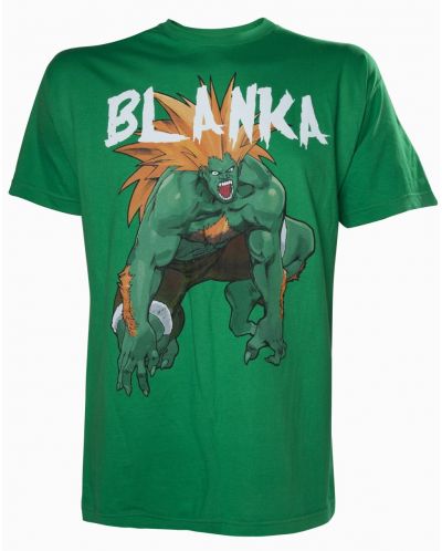 Тениска Street Fighter - Blanka, зелена, размер L