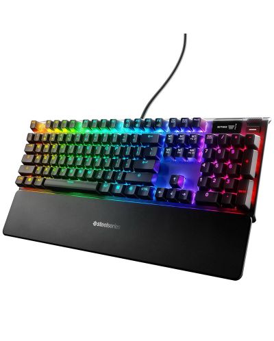 Гейминг клавиатура SteelSeries - Apex Pro, US, RGB, черна - 1