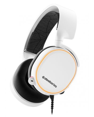 Гейминг слушалки SteelSeries - Arctis 5, бели
