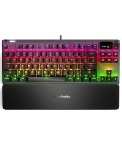 Механична клавиатура SteelSeries - Apex 7 TKL US, Red, RGB, черна - 1