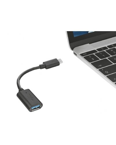 Кабел Trust - USB-C to USB 3, черен - 3