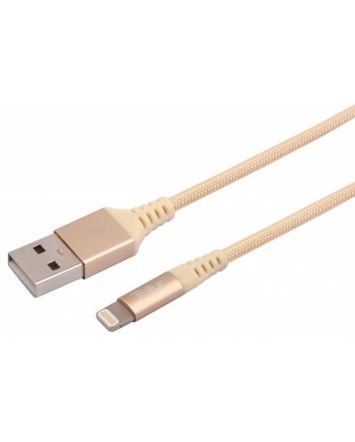 Кабел Tellur - TLL155231, USB-A/Lightning, 1 m, зластист