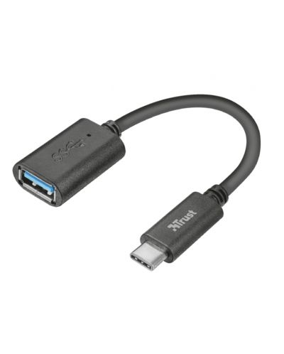 Кабел Trust - USB-C to USB 3, черен - 1