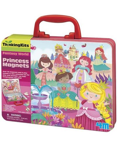 Игрален комплект 4M Thinking Kits - Магнити с принцеси, 6 сцени