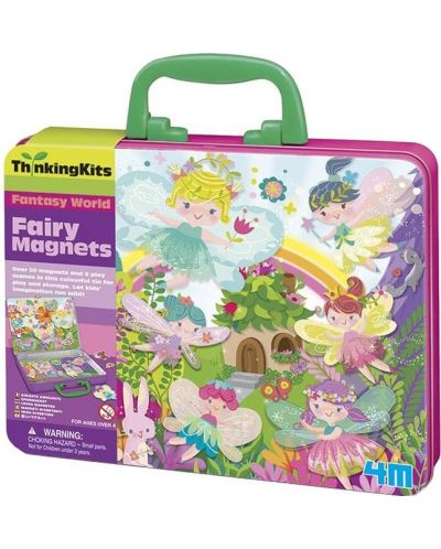 Игрален комплект 4M Thinking Kits - Магнити с феи, 6 сцени