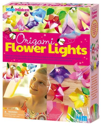 Комплект за оригами 4M Kidz Maker - Цветя