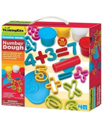 Творчески комплект 4M Thinking Kits - Направи си сам, Цифри от пластилин