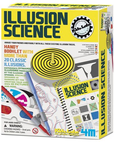 Творчески комплект 4M KidzLabs - Направи си сам, Илюзионна наука - 1