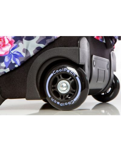 Ученическа светеща LED раница Cool Pack Junior - Camo roses, на колела - 4