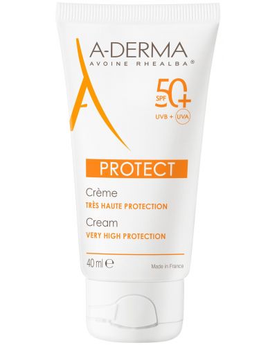 A-Derma Protect Слънцезащитен крем, SPF50+, 40 ml - 1