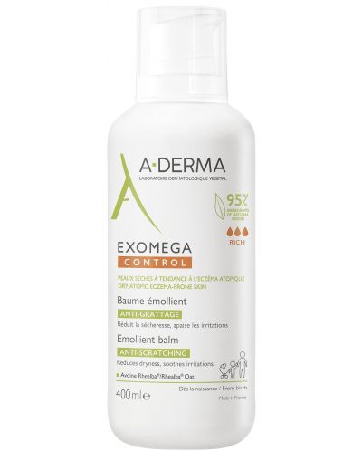A-Derma Exomega Control Емолиентен балсам срещу разчесване, 400 ml - 1