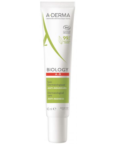 A-Derma Biology Дерматологична грижа срещу зачервявания AR, 40 ml - 1