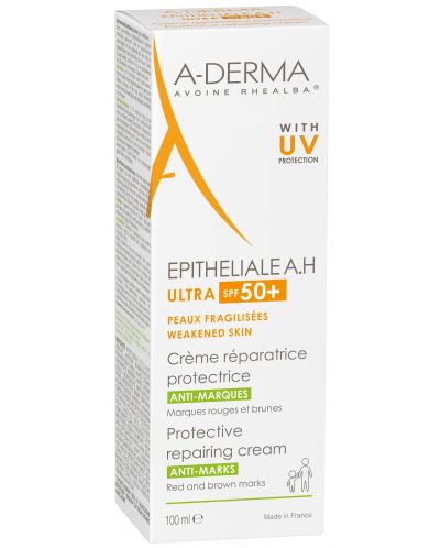 A-Derma Epitheliale A.H. Защитаващ възстановяващ крем с UV Ultra, SPF 50+, 100 ml - 3