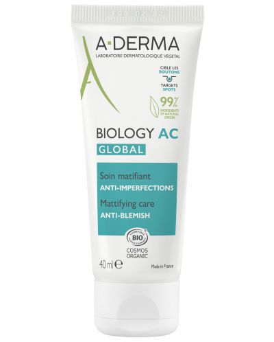 A-Derma Biology-AC Global Пълна грижа срещу несъвършенства, 40 ml - 1