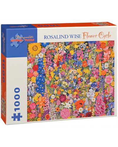 Пъзел Pomegranate от 1000 части - Кръг от цветя, Розалинд Уайз - 1