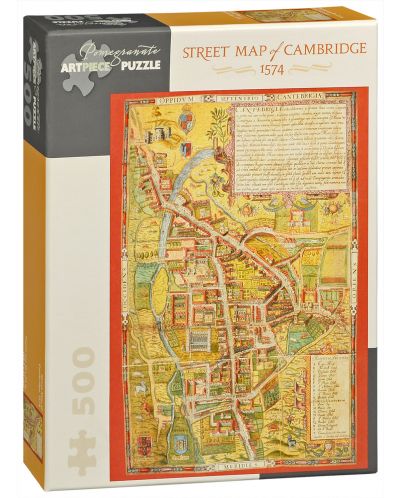 Пъзел Pomegranate от 500 части - Карта на Кеймбридж - 1