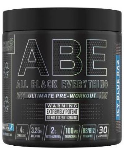 ABE Ultimate Pre-Workout, синя малина, 315 g, Applied Nutrition - 1