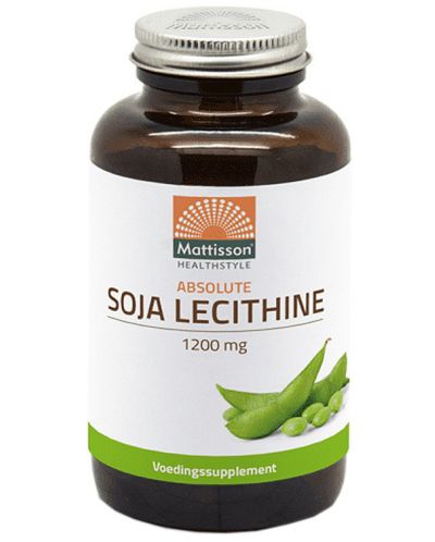 Absolute Soja Lecithine, 1200 mg, 90 капсули, Mattisson Healthstyle - 1