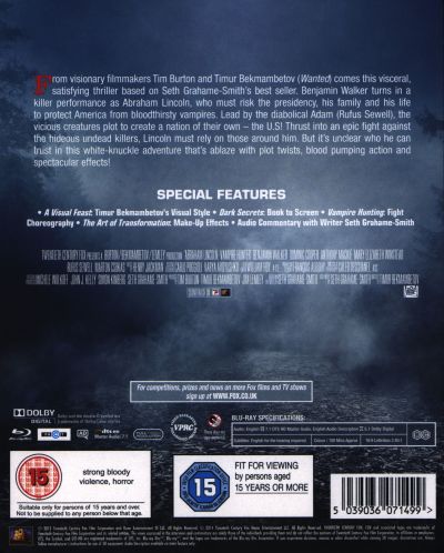 Abraham Lincoln: Vampire Hunter Steelbook (3D Blu-Ray) - 2