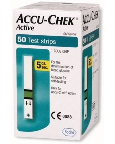 Accu-chek Active Тест ленти за кръвна захар, 50 броя - 1