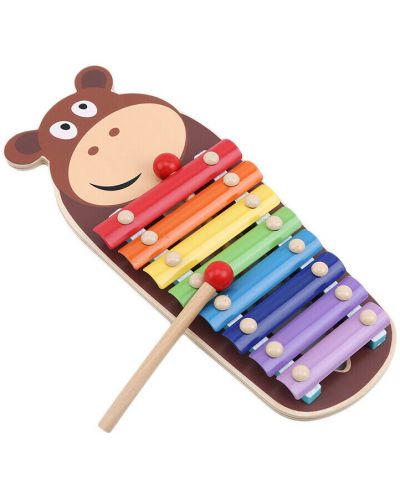 Детски музикален инструмент ACool Toy - Ксилофон Хипопотам - 1