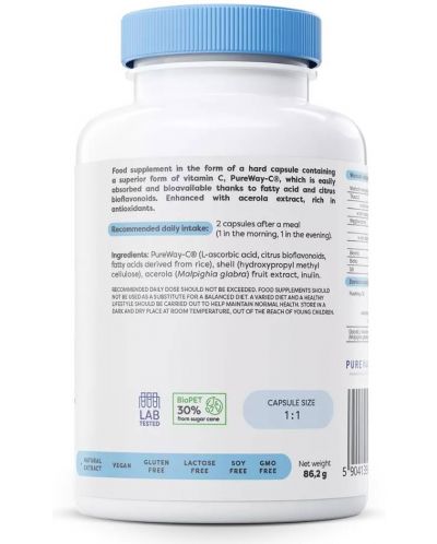 Active C, 1000 mg, 120 капсули, Osavi - 3