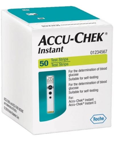 Accu-chek Instant Тест ленти за кръвна захар, 50 броя - 1