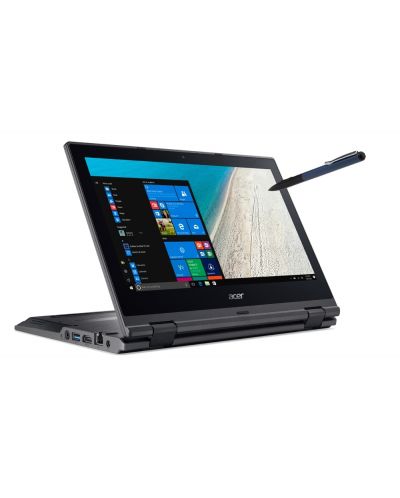 Acer TravelMate B118, Intel Celeron N3450 Quad-Core (up to 2.20GHz, 2MB), 11.6" FullHD (1920x1080) IPS Touch, HD Cam, 4GB 1600MHz DDR3L, 64GB SSD, Intel HD Graphics, 802.11ac, BT 4.0, MS Windows 10 Pro + Active Pen (for Education) - 2