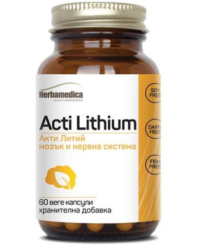 Acti Lithium, 60 веге капсули, Herbamedica - 1