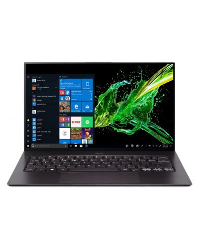 Лаптоп Acer Swift 7 - NX.H98EX.008, 14", FHD, черен - 1