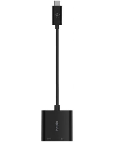 Адаптер Belkin - USB-C/Ethernet/Charge, черен - 3