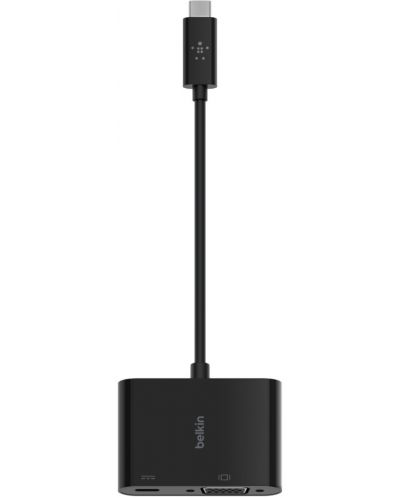 Адаптер Belkin - USB-C/ VGA/Charge, черен - 2