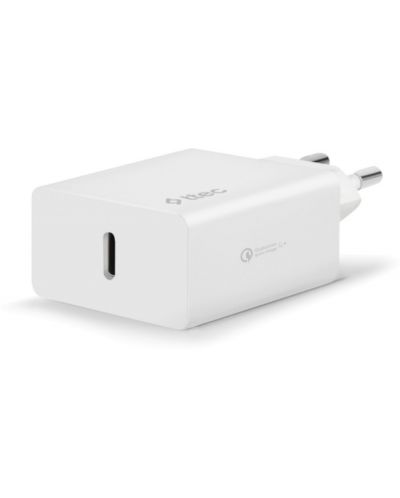 Зарядно устройство ttec - SmartCharger PD Travel, USB-C, 18W, бяло - 1