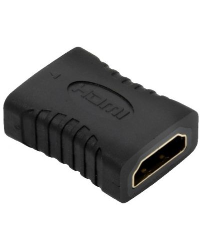 Адаптер QED - Connect, HDMI-F/HDMI-F, черен - 1