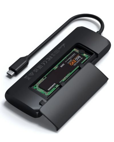 Адаптер Satechi - ST-UCHSEK, USB-C/MultiPort, черен - 2